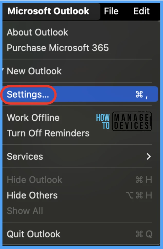 How to set Microsoft Outlook for macOS using Intune Fig. 9